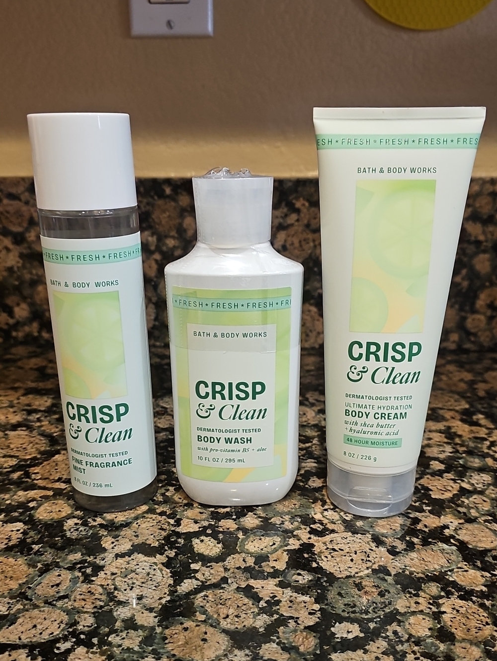 Bath & Body Works Crisp & Clean Fragrance Bundle